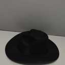 Western Cowboy Hat for Men Women Classic Fedora Hat with Buckle Belt (Size:M-L)