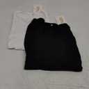 Neer 2 Pack Women's Scoop Neck Tops Half Sleeve Stretchy Cotton Blend Slim Fitted T-Shirts Tight Casual Basic Summer Tees L