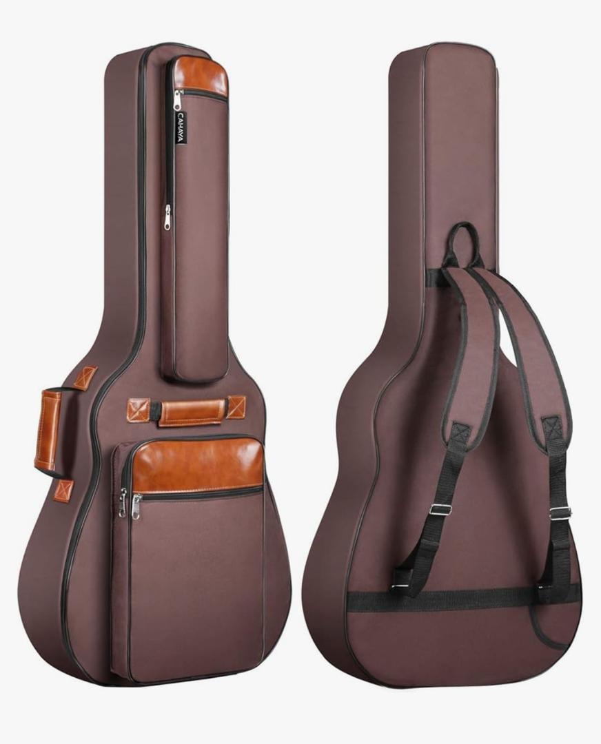 CAHAYA Guitar Bag 40 41 42 In 6 Pockets Guitar Case Water Resistent Oxford Cloth 0.5 In Extra Thick Sponge Padded for Acoustic Classical Guitar with Anti-theft Pocket CY0150