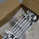 Clothes Pants Hangers with Wide Clips 20 Pack, Non-Slip Adjustable Skirt Hanger for Women, Space-Saving Heavy Duty Men Hangers for Pants, Trousers, Jeans, Shorts 12Inch White