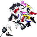 TSY TOOL 30 Pcs of Random Mini Retro Sneaker Keychains  Shoe Key Chains for Goodie Bags, Collectors, Sneakerhead