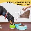 4 Pack Cereal Containers, Airtight Food Storage Containers with Pour Spout, PET Plastic Pantry Canisters for Cereal Rice Flour Sugar, BPA-Free Kitchen Organizers, Sealed Dry Food Containers