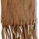Women Scarf Winter Scarve Lady Thick Wrap Shawl, Brown