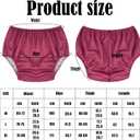 6 Pcs Adult Leakproof Incontinence Underwear for Women Men Pull on Cover Pant Washable Underpants Reusable Plastic Diaper Covers for Disabled, Elderly, Postpartum (Multicolored,Medium)