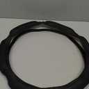 Steering Wheel Cover -Odorless, Cooler Hands in Summer, Warmer Hands in Winter (Black)