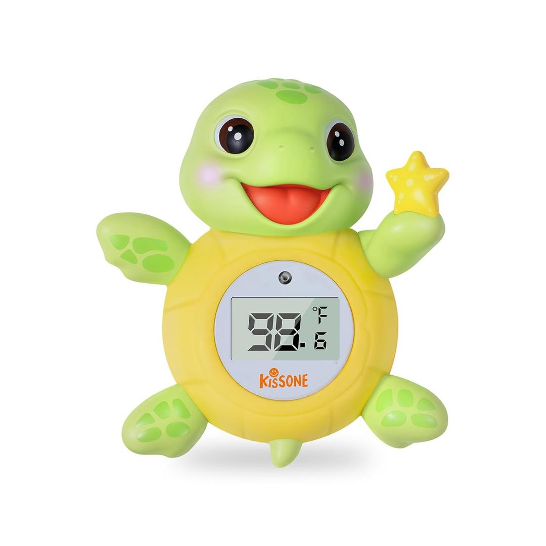 Baby Bath Thermometer, Digital Water Temperature Monitor for Newborns & Toddlers, Accurate Temperature Readings, BPA-Free, F/C, Floating Turtle Toy with Bath Water Safety
