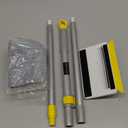 KeFanta Baseboard Cleaner Tool with Handle,55" Extendable Long Handle Wall Cleaner Mop with 4 Reusable Pads,Duster for Cleaning Window Floor Skirting Board Ceiling Bathtub Tub Tile