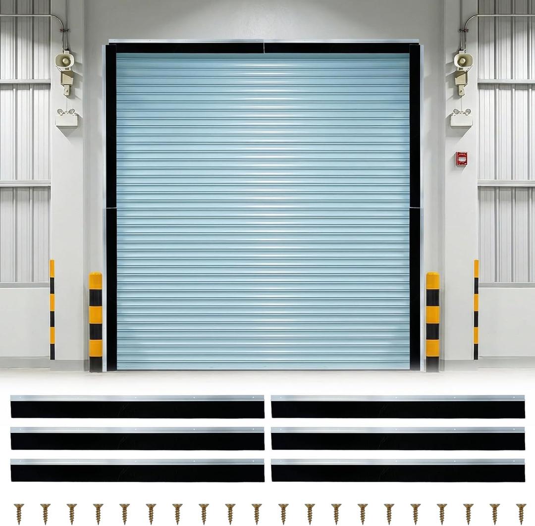 tonchean 8 x8 ft Garage Door Brush Seal Kit, 3 Inch Wide, Industrial Grade