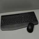 Wireless Keyboard and Mouse Combo - Full-Sized Ergonomic Keyboard with Wrist Rest, Phone Holder, Sleep Mode, Silent 2.4GHz Cordless Keyboard Mouse Combo for Computer, Laptop, PC, Mac, Windows -Trueque (1 PACK, Black)