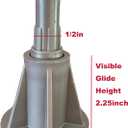 2 x 4PCS Steel Stem Plastic Bed Frame Feet That Replace Your Wheels. Raise Bed 2.25". Keep Bed Stationary Without Damaging Floor