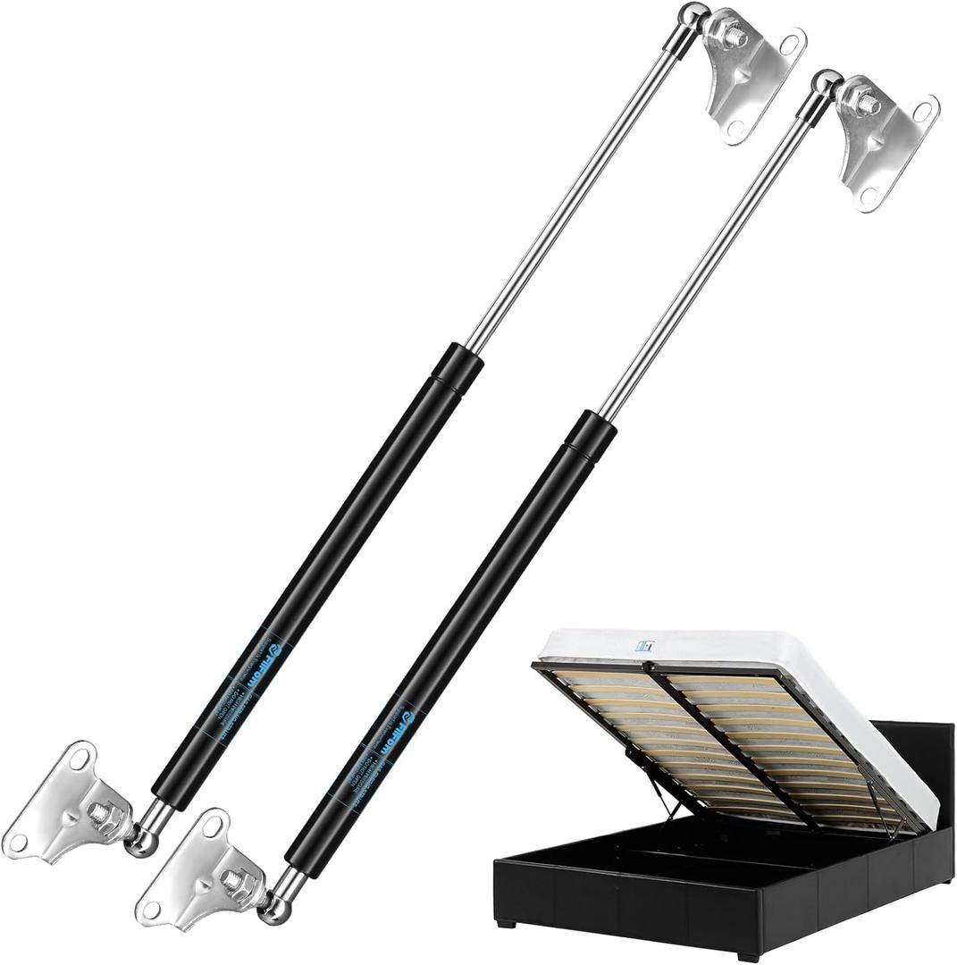 20 Inch 200Lb/890N Gas Struts, Gas Shocks Spring Prop Lift Support with L-Type Mounting Brackets for Heavy Duty Tool Box Lid RV Bed Door Boat Hatch TV Cabinet Window Basement Floor Trap Door, 2 PCS
