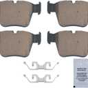 HUSCH D1872 Rear Ceramic Brake Pads Kit Fit For Mercedes-Benz C43 AMG 2017-2023, For C450 AMG 2016-2016, For GLC300 2016-2023, For GLC350e 2018-2020, For GLC43 AMG 2017-2018