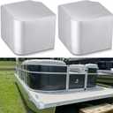 Boat Aluminum Corner Cap Casting Suitable for 90 Rounded Corner, not 90 Right Angles. Height: 3-9/16" to 3-5/8" Top: 4-1/16" to 4-3/16"