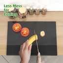 Acrylic Cutting Board with Counter Lip | 60% Thicker & Durable | BPA-Free & Food-Safe Kitchen Tool | Perfect for Protecting Countertops | Versatile & Easy to Clean | Ideal for Home & Professional Use, 17"L x 13.4"W