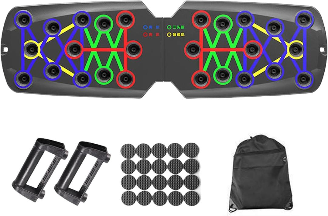 Multifunctional Push Up Boards Press Up Board Equipment Pushup Stands Push Up Boards Exercise Board With Resistance Band