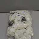 Flojery Silk Hydrangea Heads Artificial Flowers Heads with Stems for Home Wedding Decor,Pack of 10 (White)