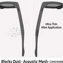 Speaker Dust Filter Stickers Compatible with Ray-Ban Meta (Gen 2) Smart Glasses 10PCS Acoustic Mesh Set + Precision Tweezers & Optical Care Sheets, Easy Install Eyewear Accessories