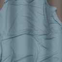 Afibi Women Summer Dressy V Neck Tank Top Loose Fit Flowy Sleeveless Shirt (XX-Large, Light Blue)