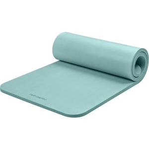 Retrospec Solana Yoga Mat 1" Thick With Nylon Strap For Men & Women - Non Slip Exercise Mat For Home Yoga, Pilates, Stretching, Floor & Fitness Workouts (Blue Ridge)