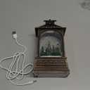 Snow Globe Lantern Christmas Decorations Indoor, Musical Snowglobe Light with Timer, USB & Battery Powered Music Box, Forest Snow Village, Xmas Holiday Home Decor