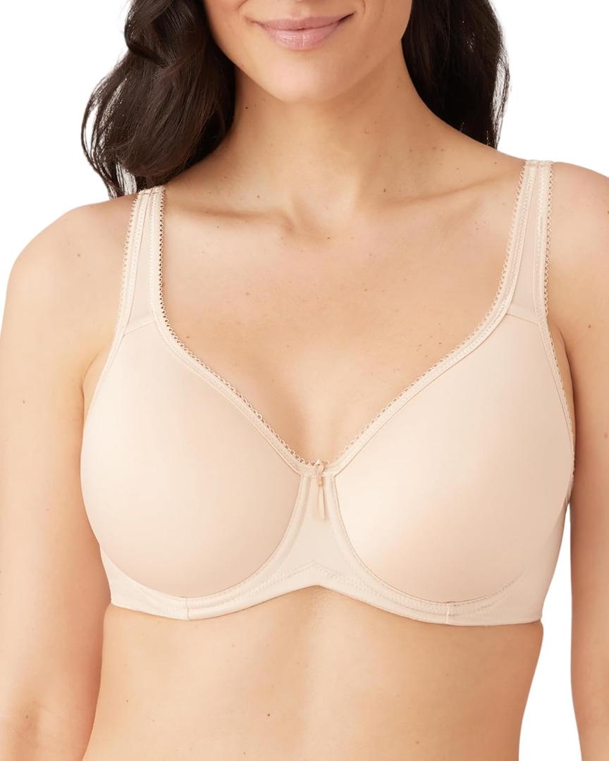 Wacoal Women's Basic Beauty Lightly Padded Underwire Full Coverage T-Shirt Bra, 853192 (34DDD)