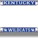 NCAA License Plate Frame Silver