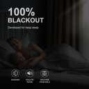 NICETOWN 100% Blackout Curtains 84 inch Long for Bedroom, Total Blackout Thermal Insulated Grommet Long Window Curtains 2 Panels Set, 2 Panels, Biscotti Beige, 52 inch Wide