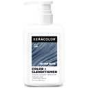 Keracolor Color + Clenditioner 3-in-1 Color-Depositing Conditioner, Gently Cleanses & Conditions, Semi-Permanent Hair Color, 23 Shades, 12 Fl Oz (Silver Blue)