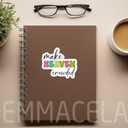 2 x (3PCS) Christian Stickers  Make Heaven Crowded Bible Verse - Waterproof Vinyl Decals for Laptops, Water Bottles, Tumblers, Scrapbooks  Faith Religous Quotes 3" x 2.6 "