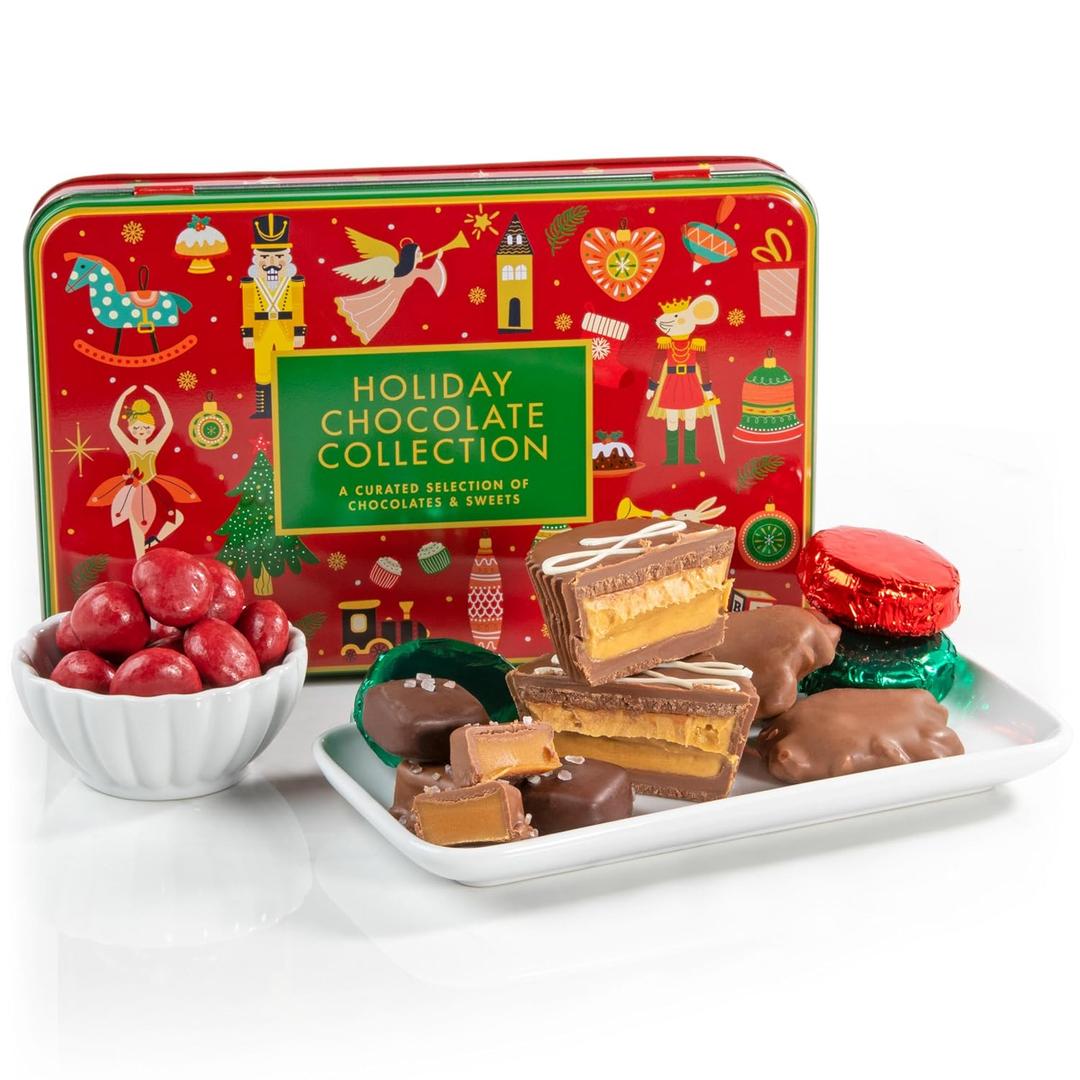 A Gift Inside Holiday Chocolate Christmas Collection Gift Tin By 09/25/26