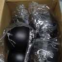 Zubebe 12 Pcs 4 Inch Christmas Balls Ornaments Large Christmas Tree Decorations Shatterproof Plastic Ornament Balls Decorative Hanging Ornaments Holiday Wedding Party for Xmas Tree(Black)