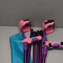 Crutches for Adults Have Elastic Crutches Padding for The Elbow+Hand Padding, Folding Forearm Crutches Increases Walking Comfort Crutches for Walking(Violet) (20.1*4.7*4.3 IN, Violet Double +Pads)