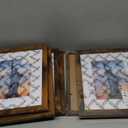 SESEAT 8x10 Picture Frame Brown Set of 6, Display Pictures 5x7 With mat or 8x10 Without Mat