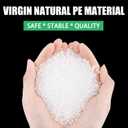 High Density Polyethylene Sheets HDPE Plastic Sheet Board for DIY, Heavy Duty Industry, 1/4" Thick,Size 6" x 24", White Color