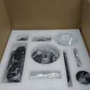 ZMISHIBO Outdoor Ceiling Fans with Light for Patios, Waterproof Gazebo Fan with Remote Control Smart App,3CCT Dimmable, Plug in Caged Ceiling Fan with Pull Chain for Porch Pergola, Black