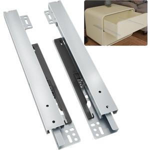 22 Inch Bottom Mount Soft Close Drawer Slides, 88 lbs Capacity