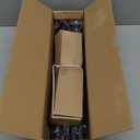 Black Double Curtain Rod, 36 to 72 Inch Dual Curtain Rods with Aluminium Modern End Cap Finials, 1 Inch Adjustable Heavy Duty Window Treatment Rods, Telescopic Metal Double Drapery Pole Set