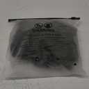 SOLY HUX Women's Plus Size Sheer Lace Lingerie Wireless Bra and Panty 2 Piece Underwear Set (3X-Large Plus, Pure Black)