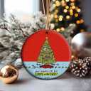 Funny Cat Lovers Christmas Ornament 2025 Pet Lover Cat Mom Gift Ceramic Keepsake Humorous Holiday Decor Feline Themed Present (T9)