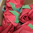 100pcs Artificial Flowers Dark Red Rose Real Looking Fake Foam Roses with Stem for DIY Wedding Bouquets Bridal Shower Centerpieces Arrangements Party Home Decorations