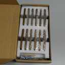 Goo-Ki Antique Brass Cabinet Pulls with 3''(76mm) Hole Centers, Retro Style Zinc Alloy Cabinet Handles for Dresser,Wardrobe,Cupboard- 24 Pack