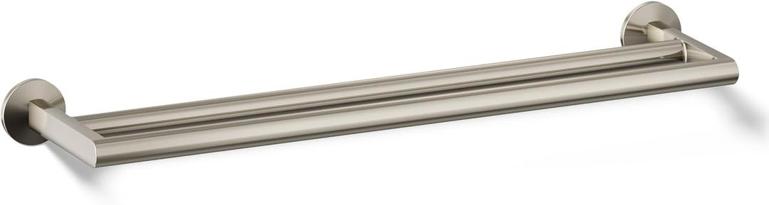 Kohler 78375-SN Components Double Towel bar, Vibrant Polished Nickel
