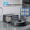 SHELIKI Robot Vacuum and Mop, Robotic Vacuum Cleaner, 70-Day Self-Emptying Super Suction, Quiet, LiDAR Navigation, App & Voice Control