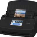 ScanSnap iX1600 Wireless or USB High-Speed Cloud Enabled Document, Photo & Receipt Scanner with Large Touchscreen and Auto Document Feeder for Mac or PC, 17 watts, Black