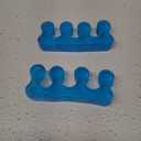 SUNFATT Toe Separators for Pedicure,Toe Separators for Women,Pedicure Toe Spacers for Separating Toenails or Nails,Easy Finger and Toenail Polish Grooming,Soft Gel Toe Spacers Pedicure Kit.(2 Blue Pieces)