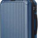 LIGHT FLIGHT Carry On Luggage 22x14x9 Airline Approved, Durable Hard Shell Carry On Suitcases with Wheels, Expandable Hardside Lightweight Travel Luggage with TSA Lock, Royal Blue, 20 Inch Carry-on