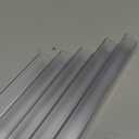 Snugly Fit 24" Length Cabinet Door Protector, Flexible Slip-On Plastic Edge Guard, Thin Transparent Edge Protectors to Prevent Wear, Chipping, Discoloration, Cabinet Bumpers, 3/4" Thick,10 PCS (Clear)
