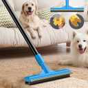Pet Hair Removal Tool,Adjustable Long Handle Carpet Rake Cat Dog Hair Remover,Innovative Design Pet Hair Deep Carpet Cleaner Scraper for Fur Rug,Stairs,Couch& Hard-to-Reach Places (Extra Large)