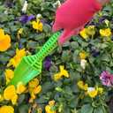 SnapPot Multi-Tool for Gardening  5-in-1 Garden Hand Tool with Trowel, Rake, Sickle, Bulb Planter & Soil Depth Scale  Lightweight, Rust-Resistant, Reinforced Polymer  Bright Green