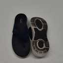 Skechers Women's Flip-Flop (5, Navy/White)